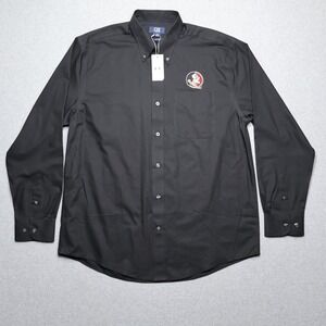 Seminoles Shirt Large Black Florida State Dress Professional Business